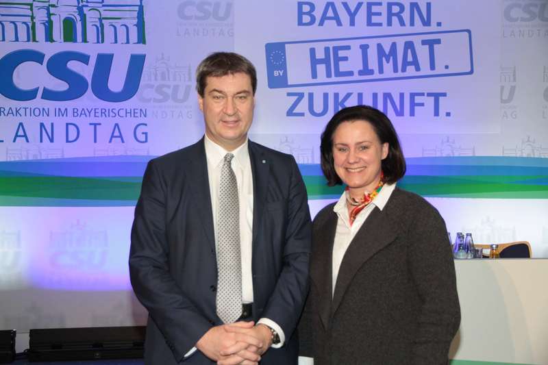 MdL Dr. Ute Eiling-Htig mit Staatsminister Dr. Markus Sder in Banz